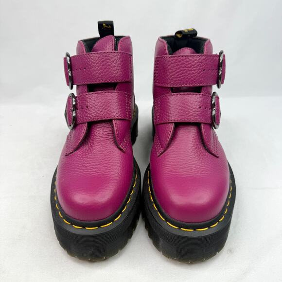 Dr. Martens Devon Heart Boots Fuchsia - Picture 5 of 12